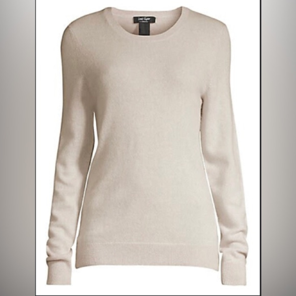 **DONATING** Lord & Taylor Essential 100 % Cashmere Crew Neck Sweater